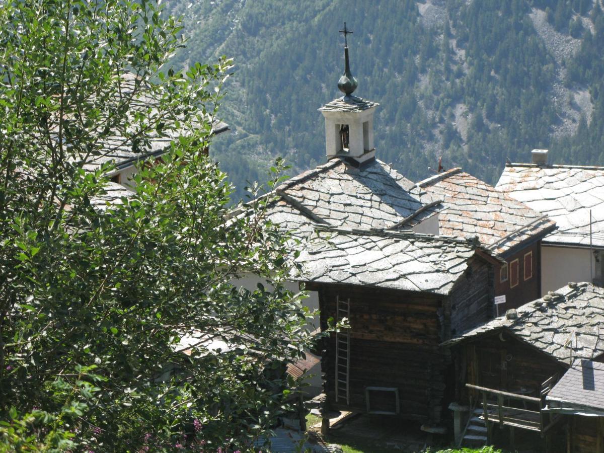 Alpia 26 - Zwei Zimmerwohnung In Traditionellem Walliser Haus Gasenried Exteriör bild